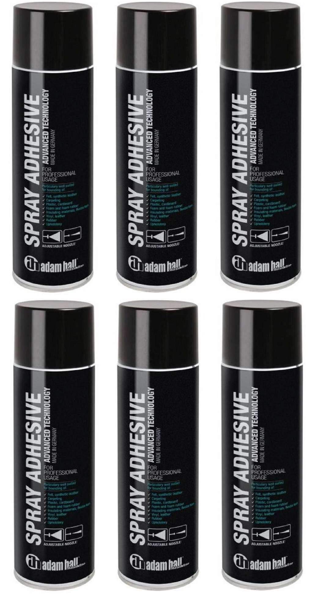6 Dosen Adam Hall Hardware 01360 - Sprühkleber 500 ml je Dose (6 Dosen)