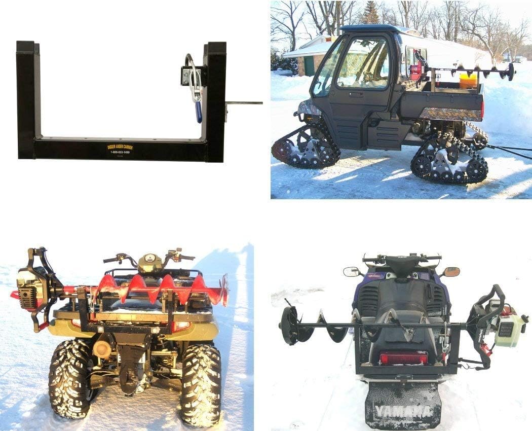 Digger Ice Auger Mount for ATV, Snowmobile, UTV, Fits Metal