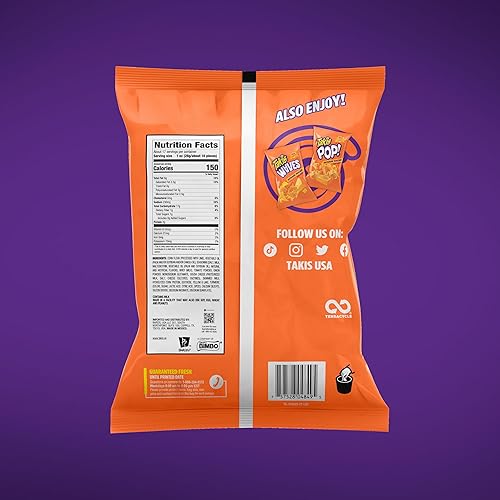 Miniatura 2 de Takis Intense Nacho - Bolsa tamaño Fiesta de 17 onzas, con sabor a queso, no picante, chips de tortilla enrollados