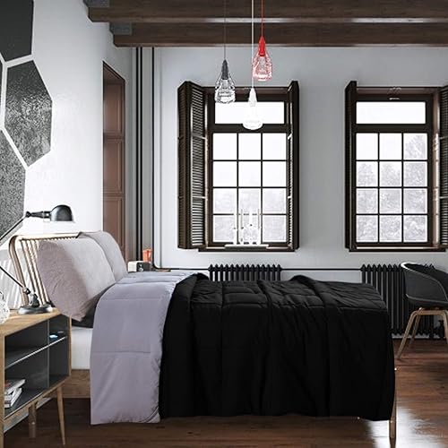 Miniatura 5 de DOWNCOOL - Edredones de tamaño matrimonial, relleno de edredón, para todas las estaciones, edredón ligero, edredón de hotel, con pestañas en las