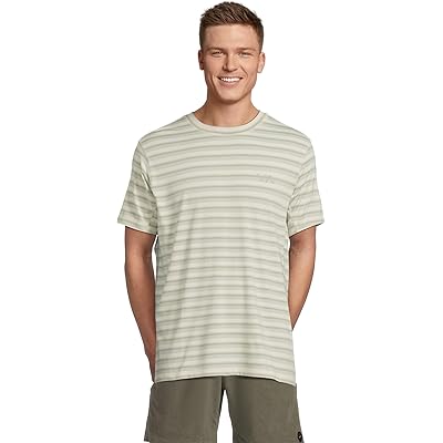 Мужская рубашка RVCA Sport Vent Stripe Short Sleeve Tee antique white