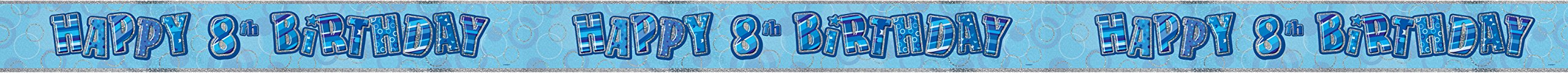 Unique Party 92068 - 9ft Foil Glitz Pink Happy 80th Birthday Banner — view 35