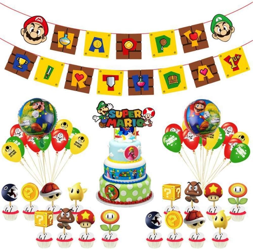 スーパーマリオ 誕生日 飾り付け パーティー セット 可愛い キャラクター 子供 男の子 5 女の子 レッド グリーン イエロー アニメ Happy Birthday ガーランド バナー バルーン 風船 ケーキトッパー 38枚セット 格安人気 スーパーマリオ 誕生日 飾り付け パーティー セット 可愛い キャラクター 子供 男の子 5 女の子 レッド グリーン イエロー アニメ Happy Birthday ガーランド バナー バルーン 風船 ケーキトッパー 38枚セット 格安人気