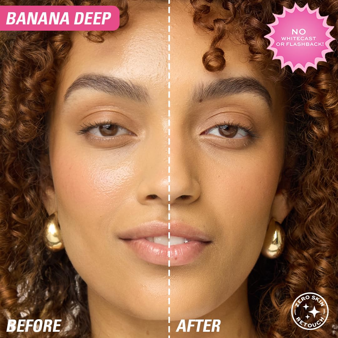 Makeup Revolution Luxury Loose Baking Powder β Banana Deep | Mattifies, Brightens & Sets Makeup | Controls Oil & Shine | Suitable for Medium to Deep Skin Tones | 32g 3