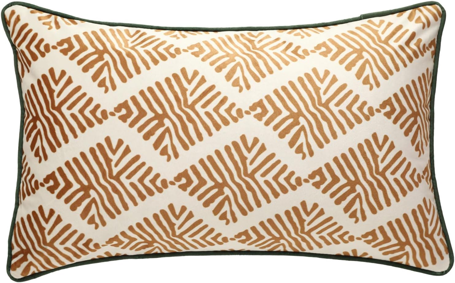 patdrea Designer Vintage Throw Pillow Covers for Couch,Soft Velvet Lumbar Pillows Cover with Diamond Pattern,Rectangular Farmhouse Decorative Cushion for Car,Bed,Living Room,12"x20" Set of 2