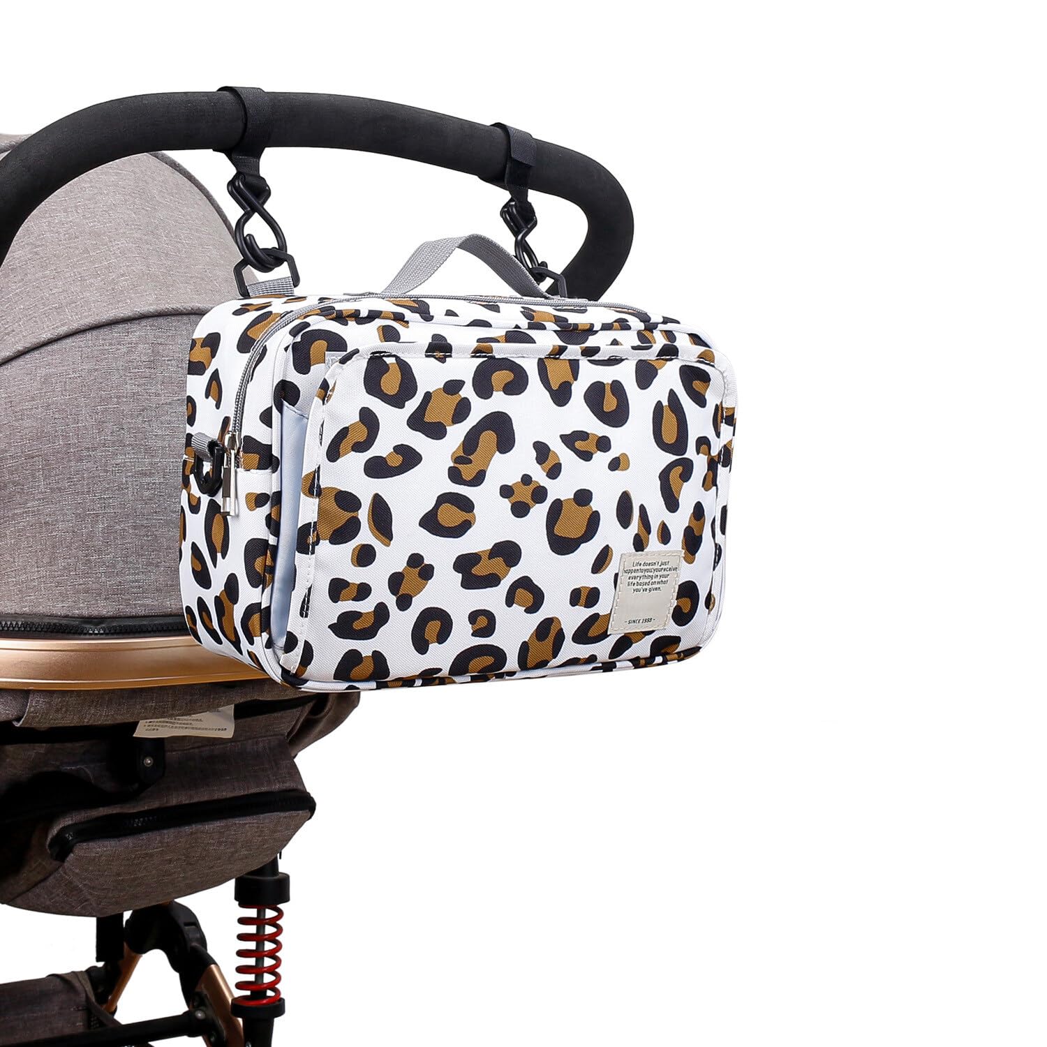 Organiseur Poussette Étanche - Sac Rangement Grande Capacité Gris Pour Tous Modèles
