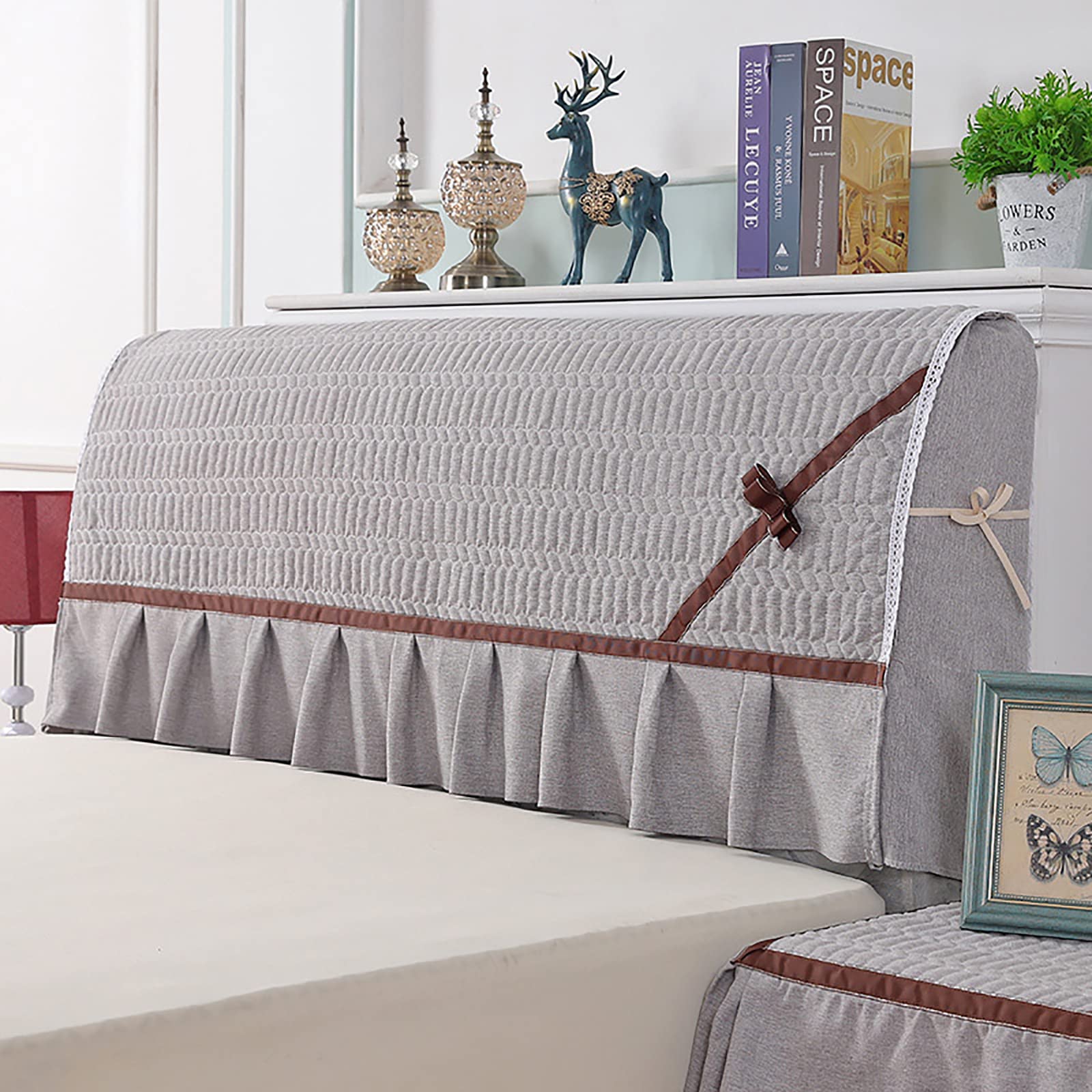 Housse de tête de lit extensible pour rénover un meuble usé