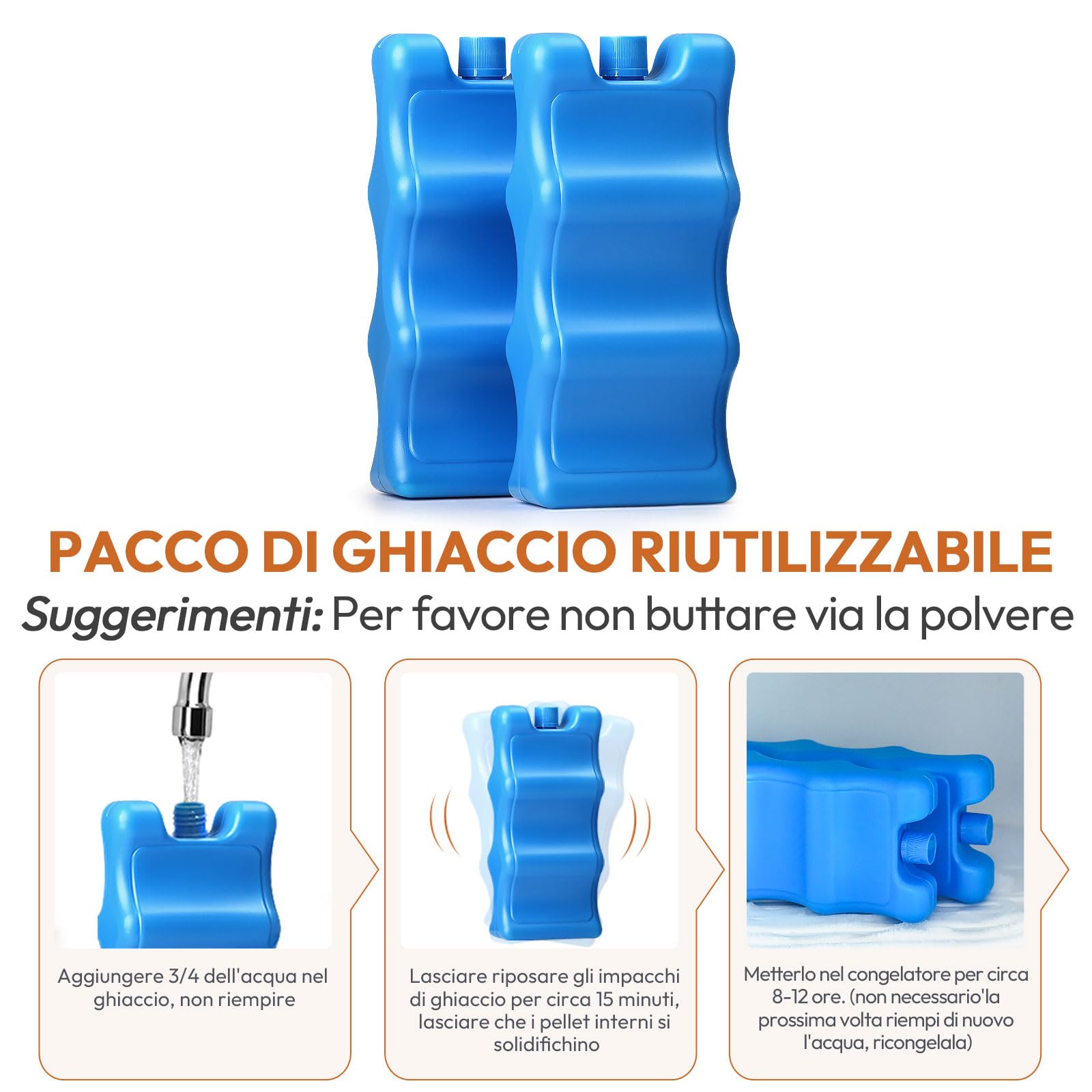 NCVI Borsa termica per latte materno impacco di ghiaccio-doppio strato per 6 bottiglie, fino a 9 once per borsa zaino per tiralatte madre che allatta