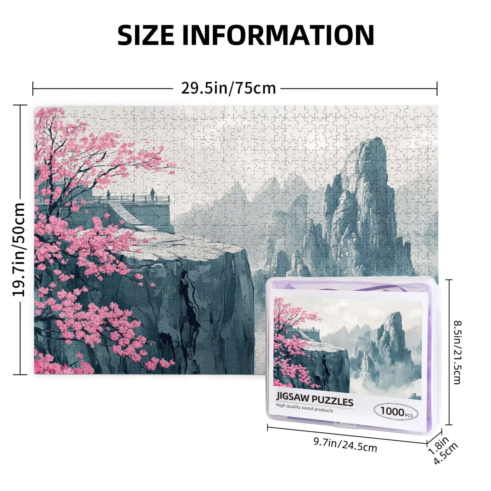 Puzzle krajobraz, 6000 elementów, góry, puzzle dla dorosłych, z pudełkiem na prezent, "zrób to sam", duże drewniane puzzle dla dorosłych, gra zręcznościowa dla całej rodziny, prezenty dla kobiet, 105
