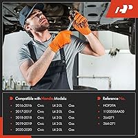 Vista 2 de A-Premium Cárter de aceite de motor con tapón de drenaje compatible con Honda Civic 2016 2017 2018 2019 2020 L4 2.0L