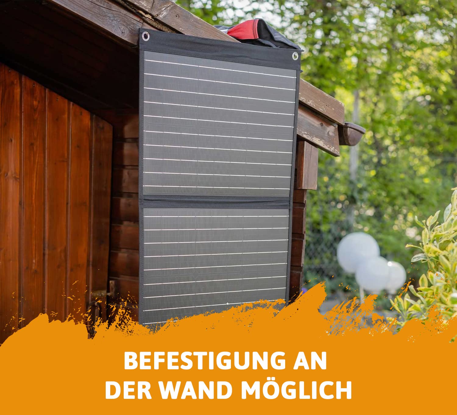 Cross Tools Solarbox 120 Składany Panel Słoneczny 120 W (W Zestawie 5 M Kabel Solarny/Usb-C/Usb 3.0, Panel Słoneczny Na Kemping, Festiwal, Do Kampera, Odporny Na Deszcz