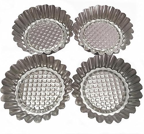 Juego de 20 moldes de aluminio antiadherente de 3-34 pulgadas, diseño estriado, forma redonda, molde para tartaletas disponible en Yaxa Costa Rica