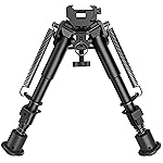 CVLIFE 6-9 Inches Picatinny Bipod Adjustable Spring Return with Picatinny Adapter (Black, 6\'\'-9\'\')