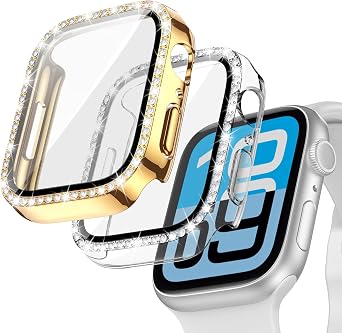 Goton 2-Pack Bling Case with Screen Protector for Apple Watch 40mm