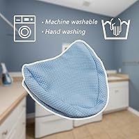 Vista 7 de Funda de repuesto para la almohada de espuma Contour Legacy para piernas y rodillas - Solo funda (Azul)