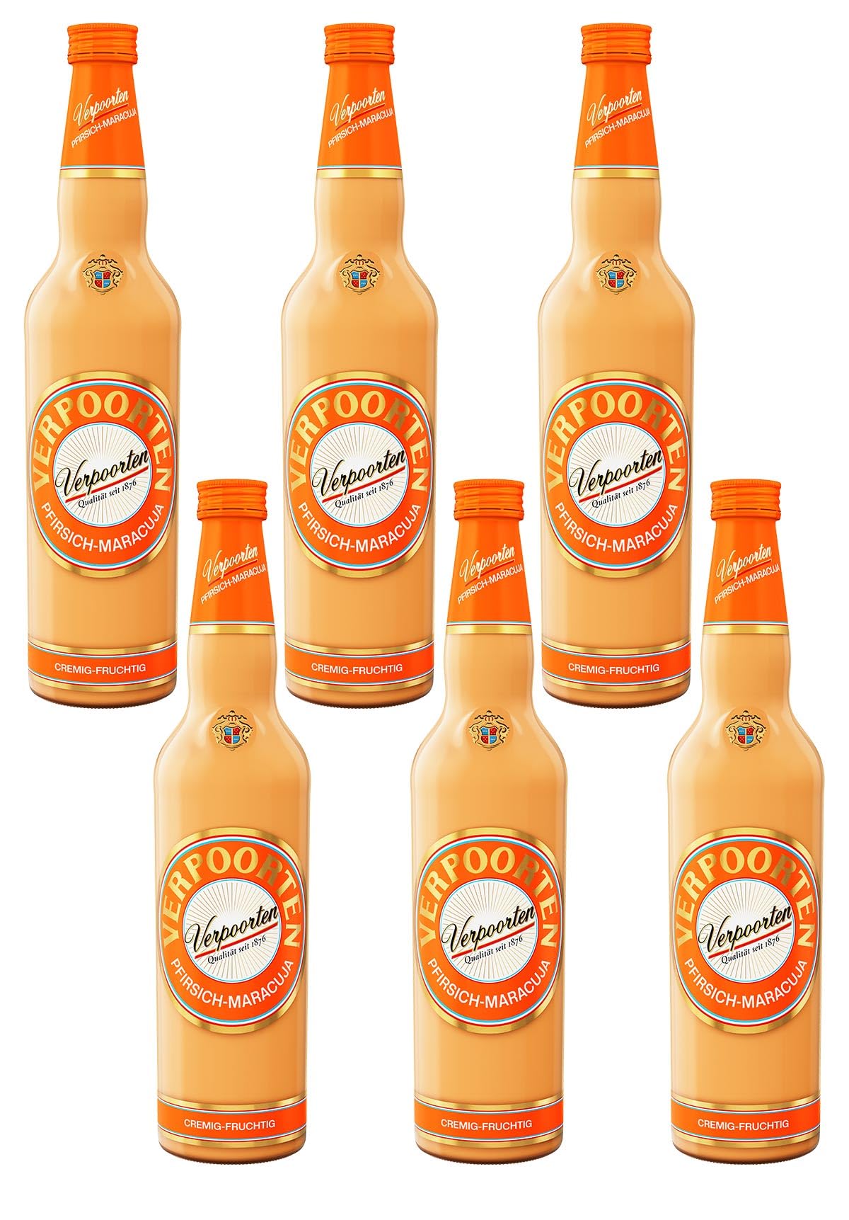 6 x 0,7 L VERPOORTEN PFIRSICH-MARACUJA Eierlikör 17%vol