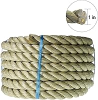 Vista 2 de Cuerda trenzada de Manila, cuerda sintética de cáñamo de polipropileno trenzado de tres hebras, utilizada para decoración de interiores