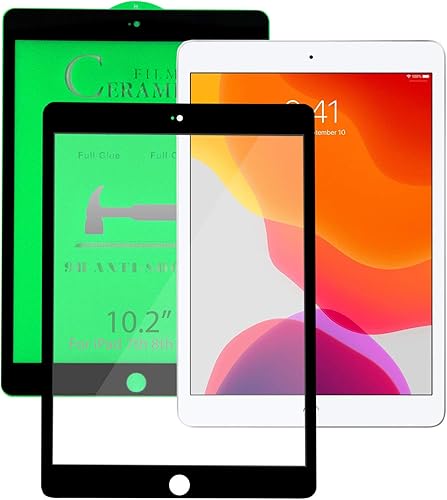 KIQ Protector de pantalla de cerámica para iPad de 8 generación compatible (10.2 pulgadas iPad 87 generación 2020 2019)