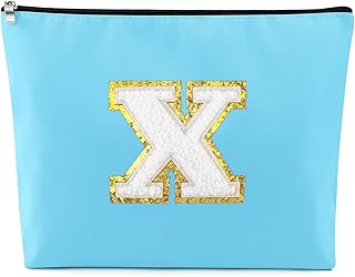 Sfodiary Bolsa de maquillaje con letra inicia...