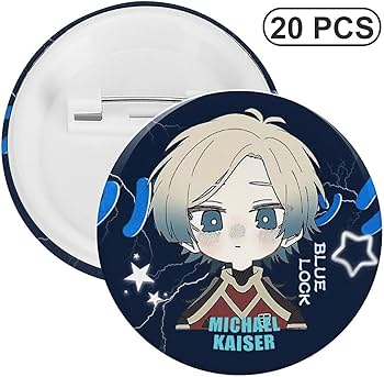 Amazon.co.jp: ブルーロック ミヒャエル・カイザー 缶バッジ ばね針式