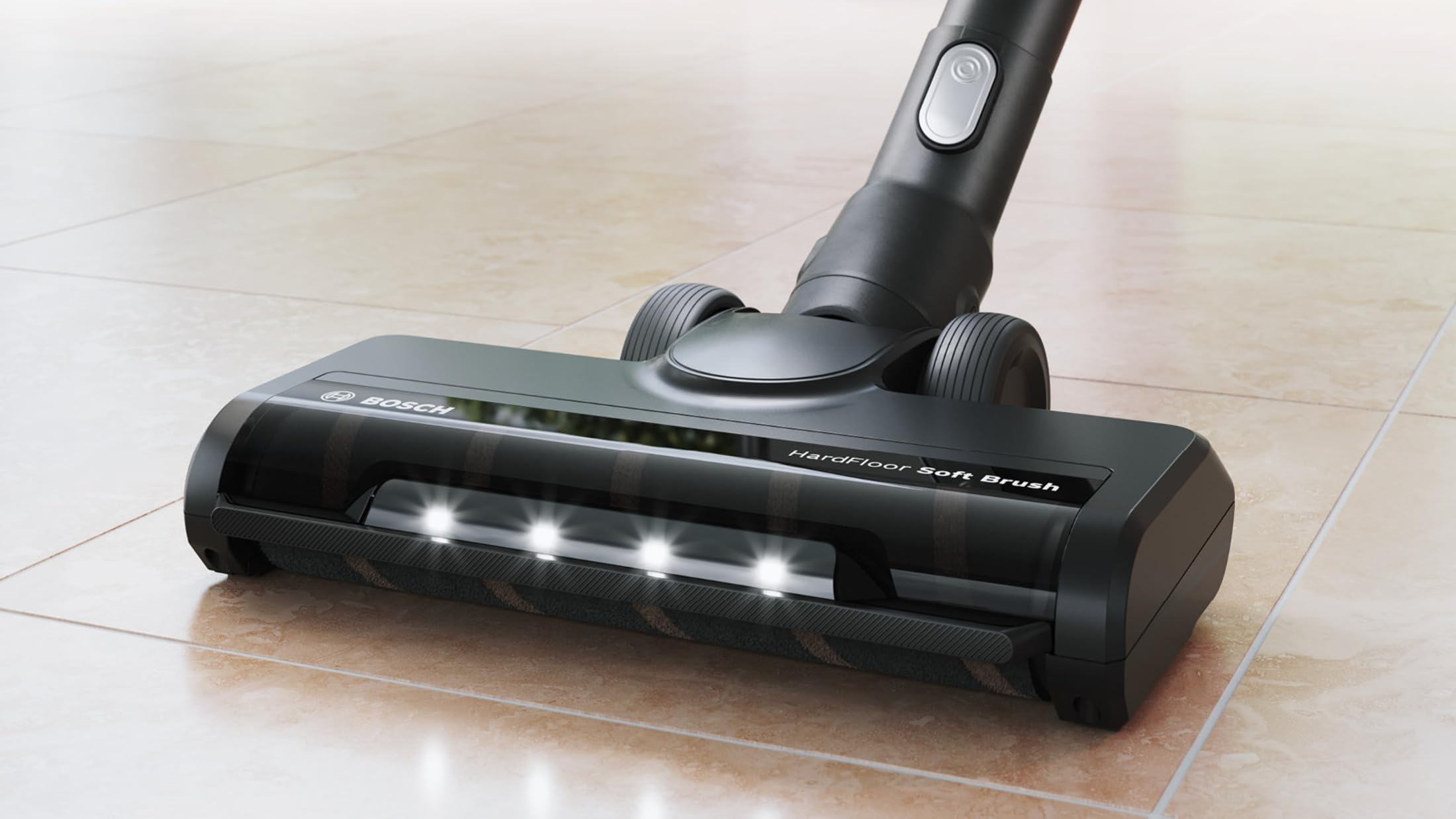 Bosch - Cepillo de suelo duro, compatible con dispositivo Unlimited, Cepillo HighPower rotativo 180 grados, BHZUHF.