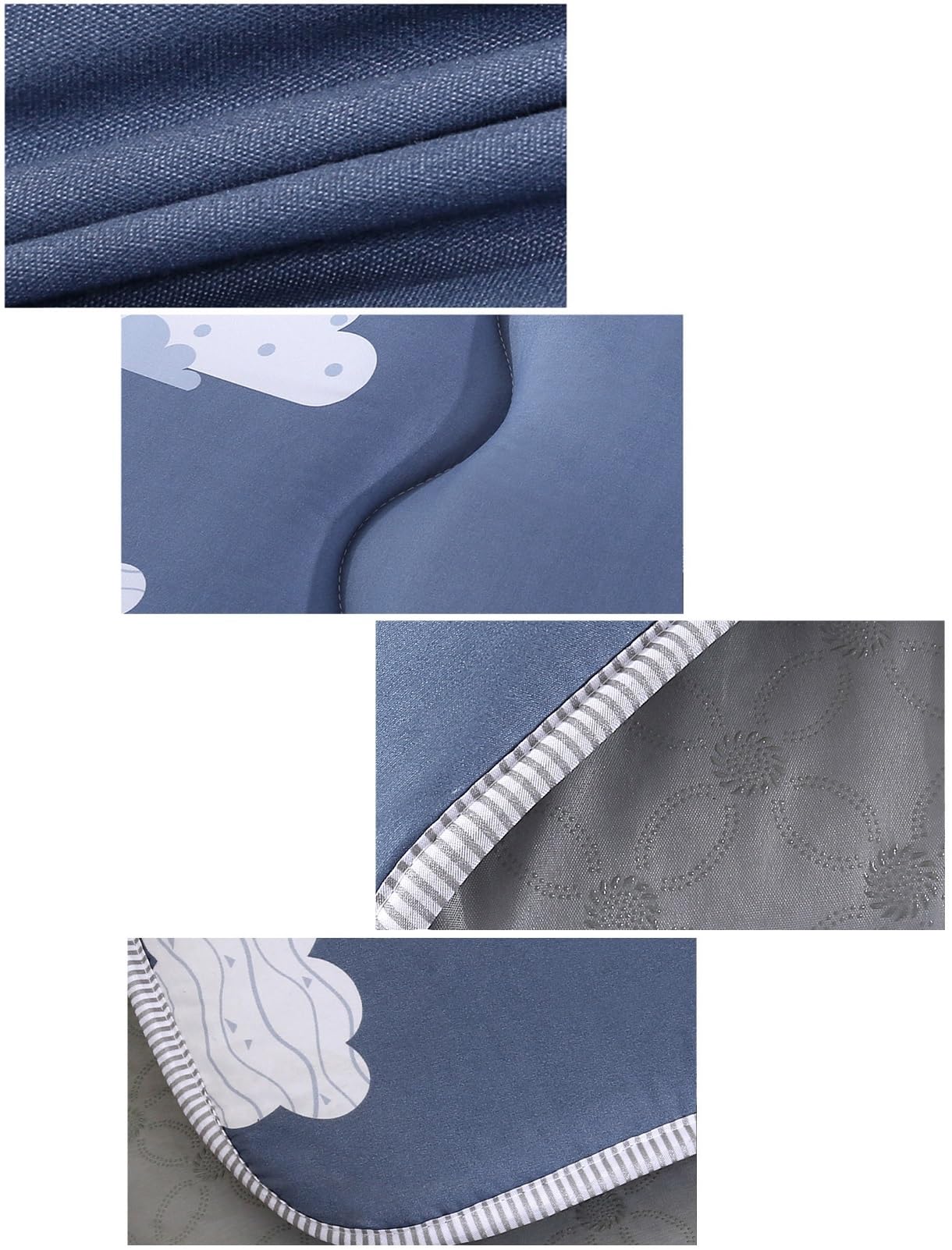 Mobili giapponesi materasso futon da pavimento tappetino per dormire cuscino pieghevole cuscino da yoga per meditazione semplice (blu 3 cm di spessore 60 x 120)