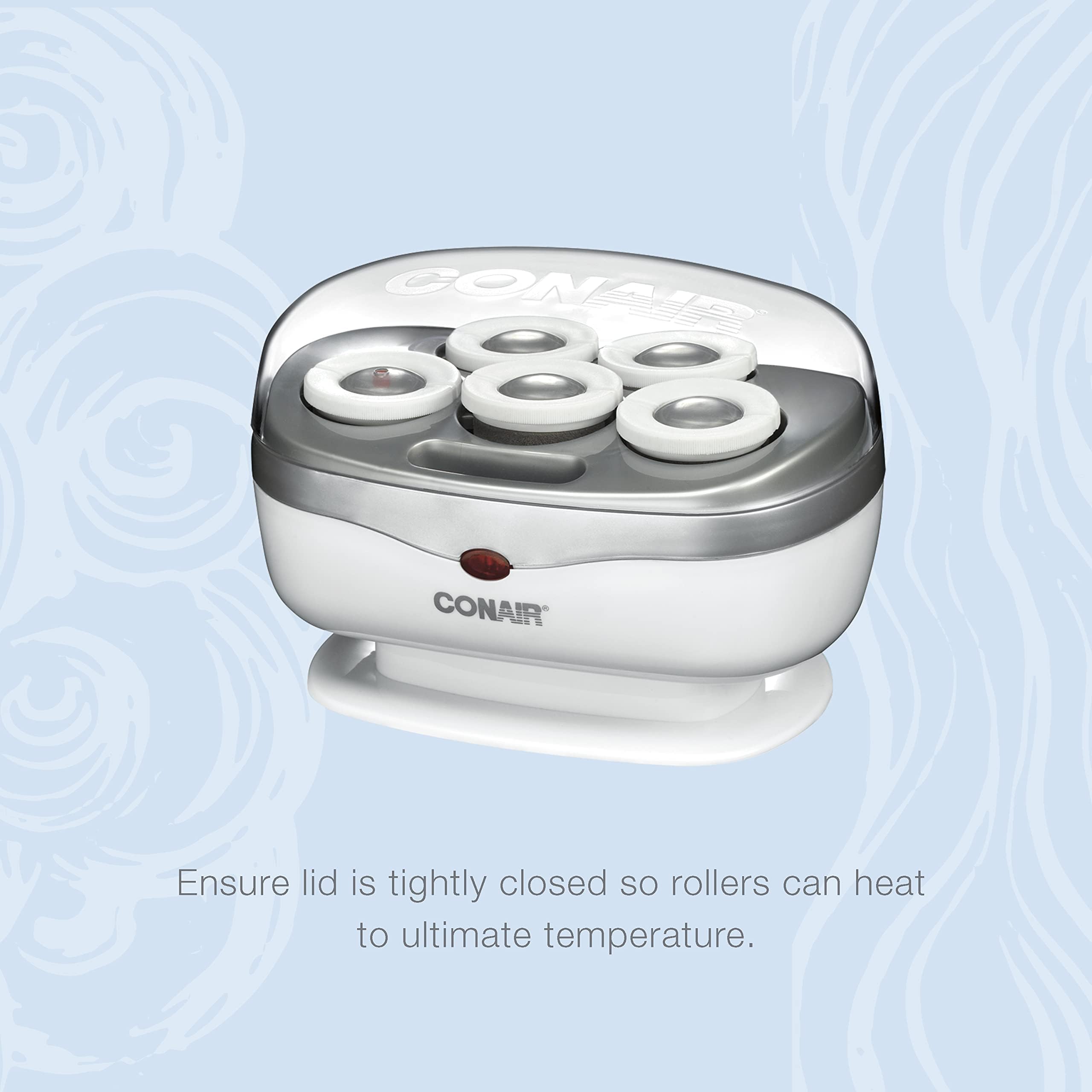 Conair Jumbo Ceramic Hot Rollers Hair Setter with Clips