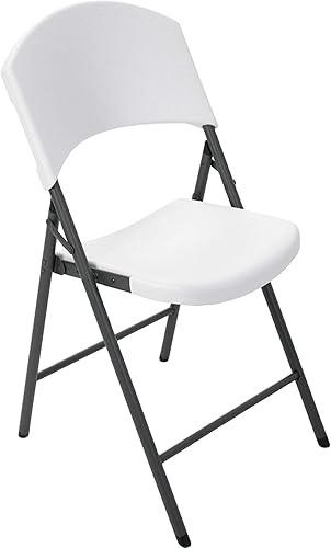 Lifetime Productos Silla Plegable Contorneada, Blanco