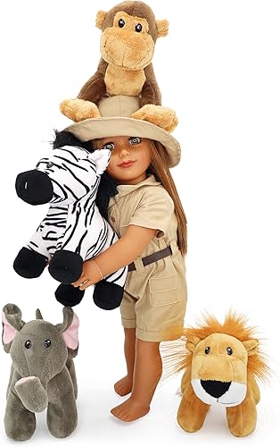 Playtime by Eimmie Ropa de muñeca de 18 pulgadas  Conjunto de accesorios para mascotas  Trajes para muñecas americanas, generadoras y similares de