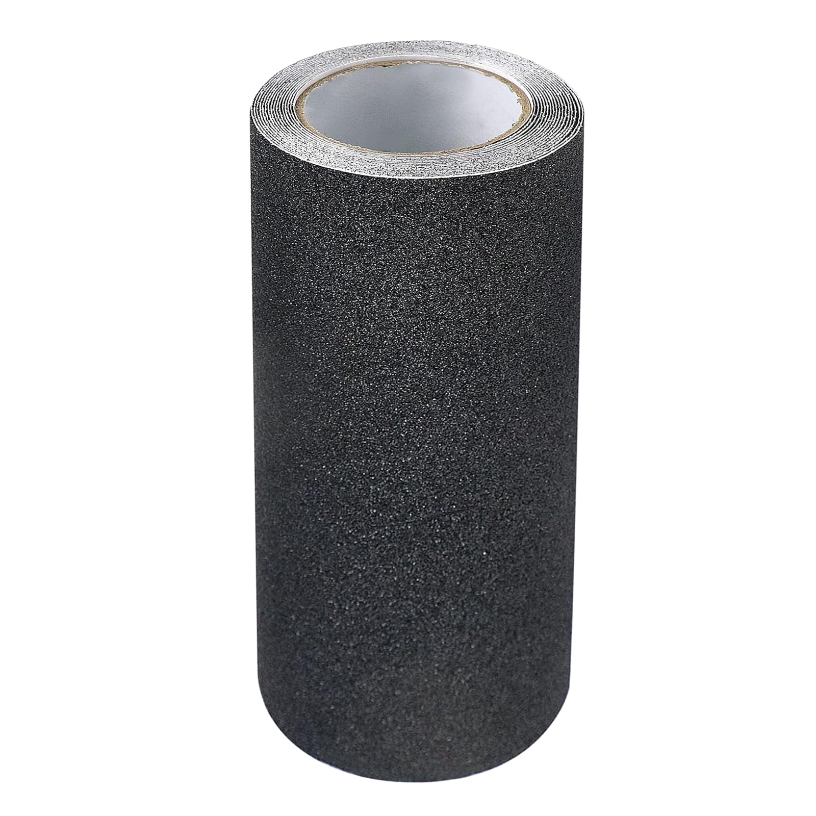 Striscia di nastro antiscivolo con autoadesiva, alta trazione, per scale, skateboard, 300 mm x 5 m, nastro adesivo antiscivolo per pavimenti interni ed esterni (nero)