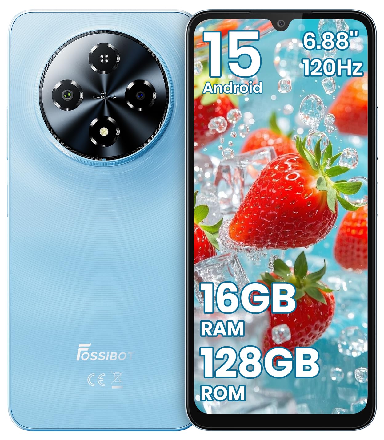FOSSiBOT S5 Pro スマホ SIMフリー 起動確認のみ ほぼ新品 Amazon | FOSSiBOT S5 Pro SIMフリー スマホ 本体 32GB RAM+256GB ROM