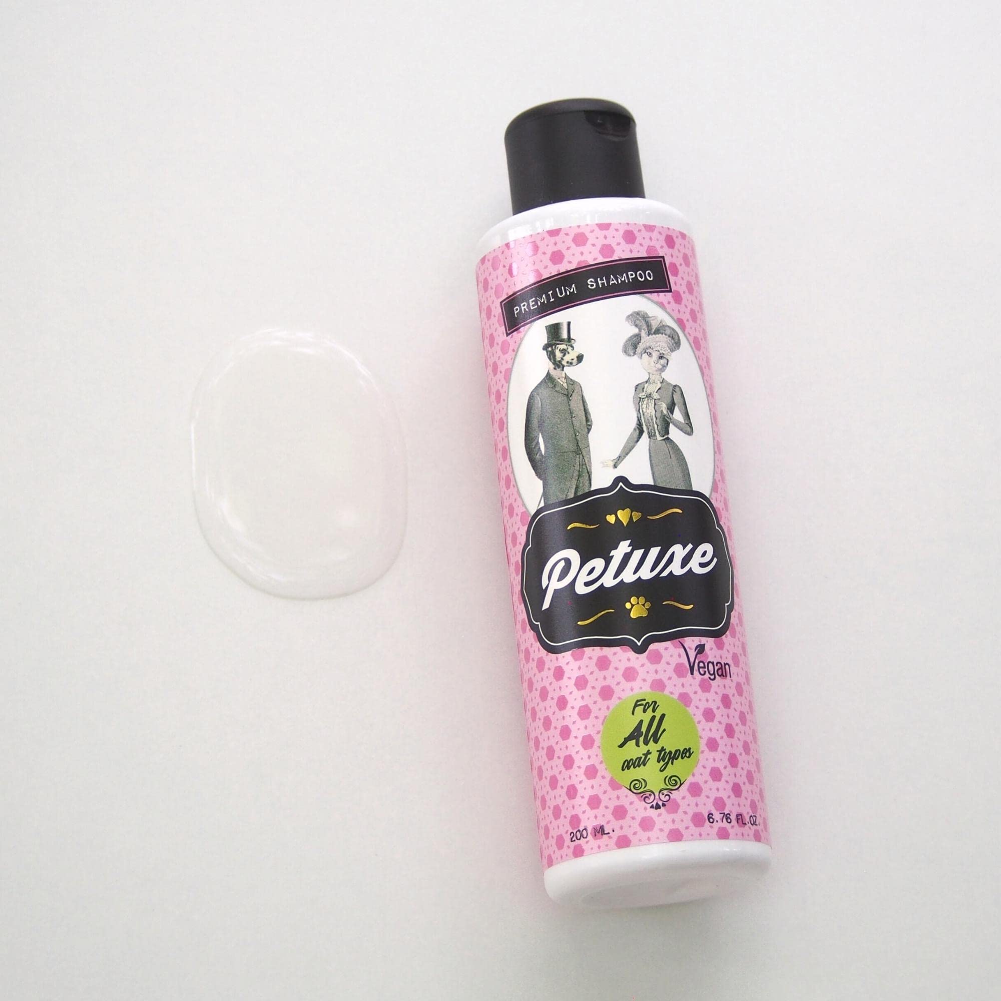 Petuxe Cosmetics Shampooing Striping Spécial Pour Chiens à Poils Durs, Rénove Et élimine Le Vieux Manteau Avec De L'aloe Vera, De L'huile De Rose Musquée, Du PCA Sodique Et De L'extrait De