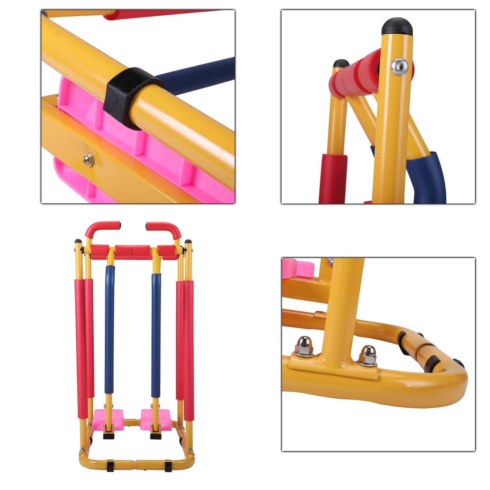 Equipo de fitness para niños, entrenamiento de gimnasio en casa para niños, equipo de ejercicio de juego en interiores