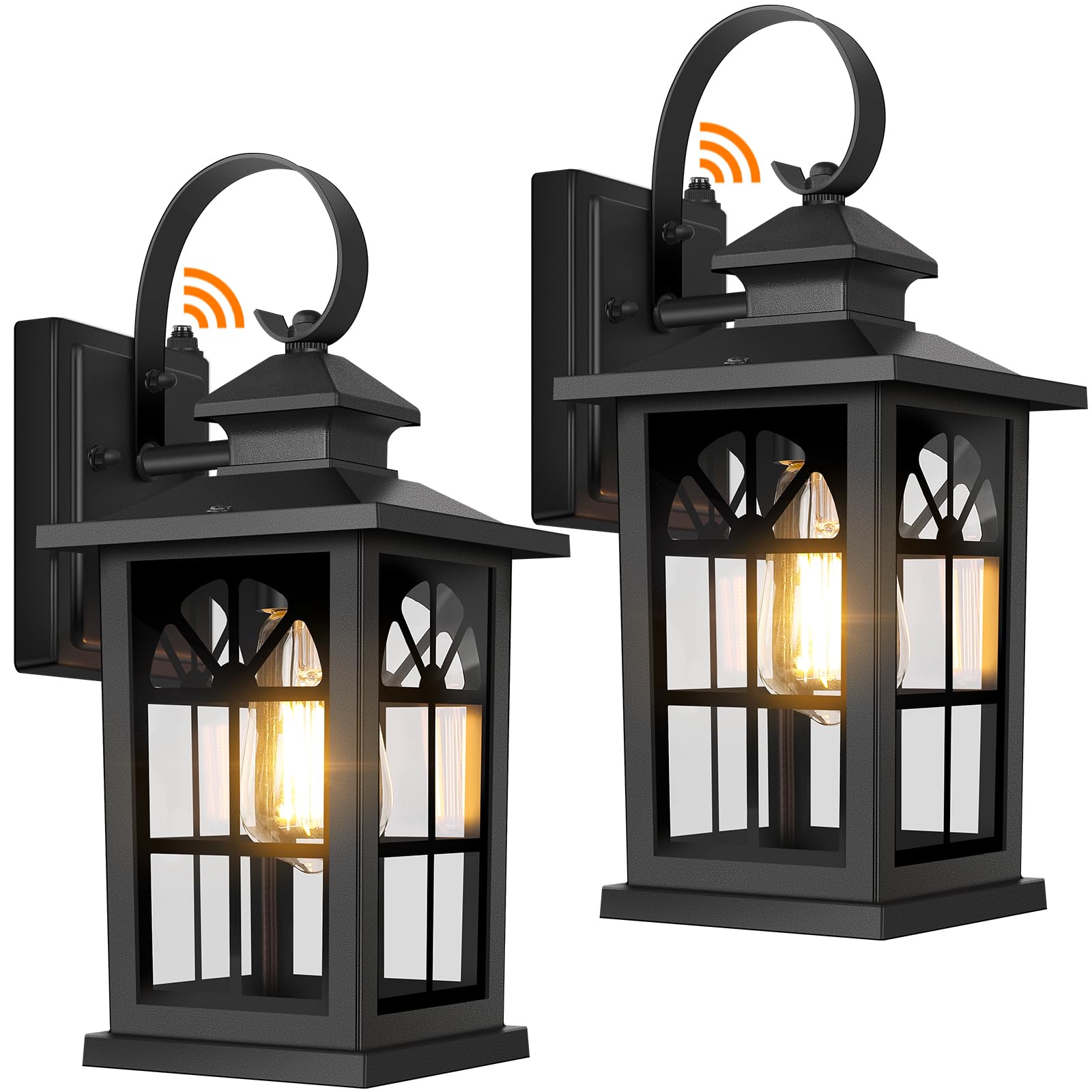 Photo 1 of BesLowe 2-Pack Dusk to Dawn Outdoor Wall Lights
