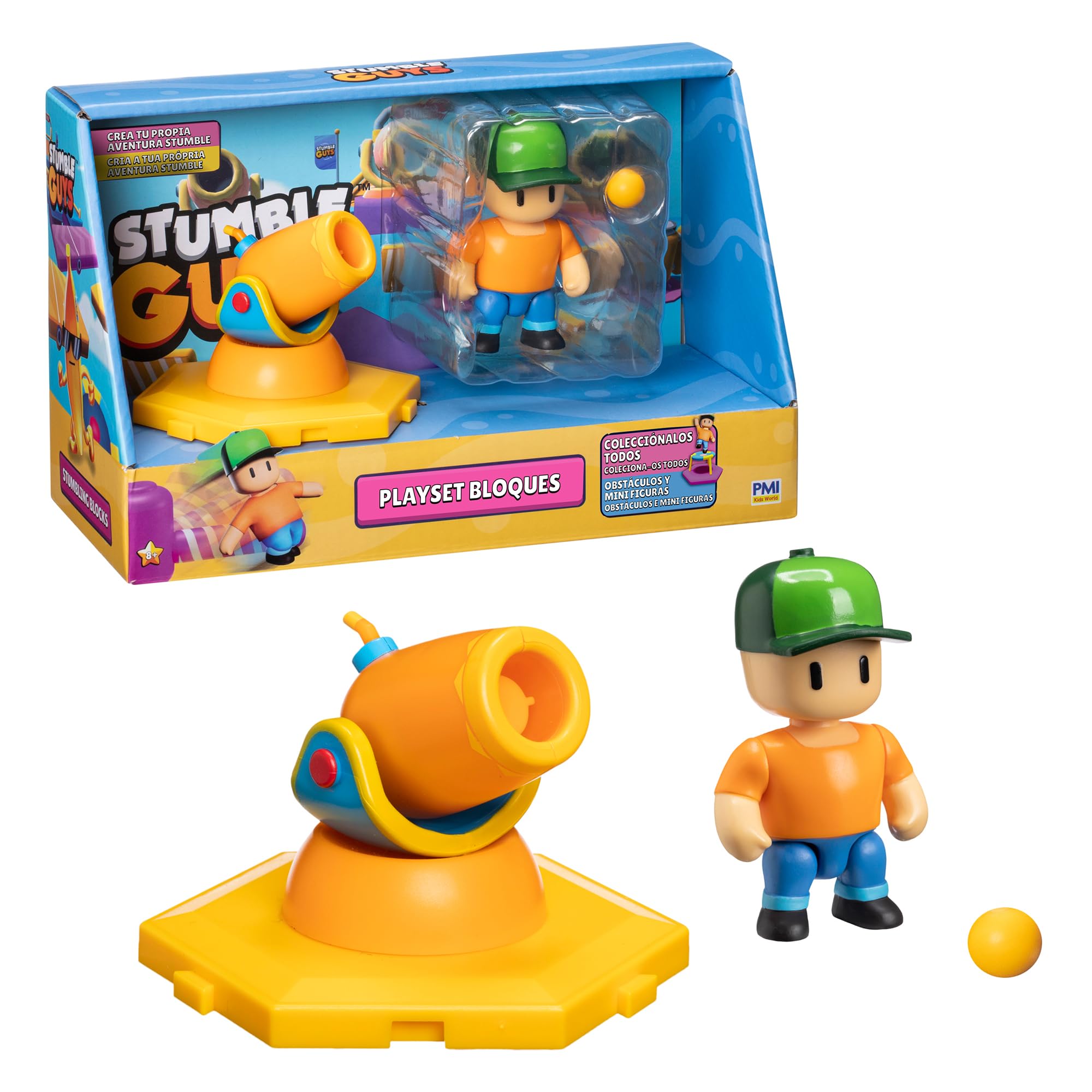 Bizak Stumble Guys Pack 64113700 - Gorro con 1 Figura Sorpresa Movible