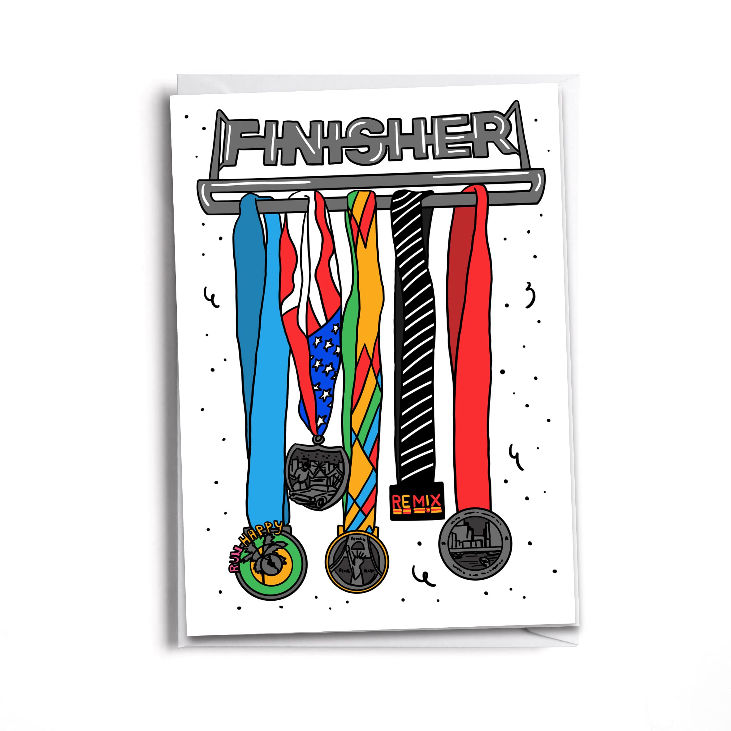 Sole Inspired Congratulations Runner, Track, Triathlon Race Medals | Finisher Card