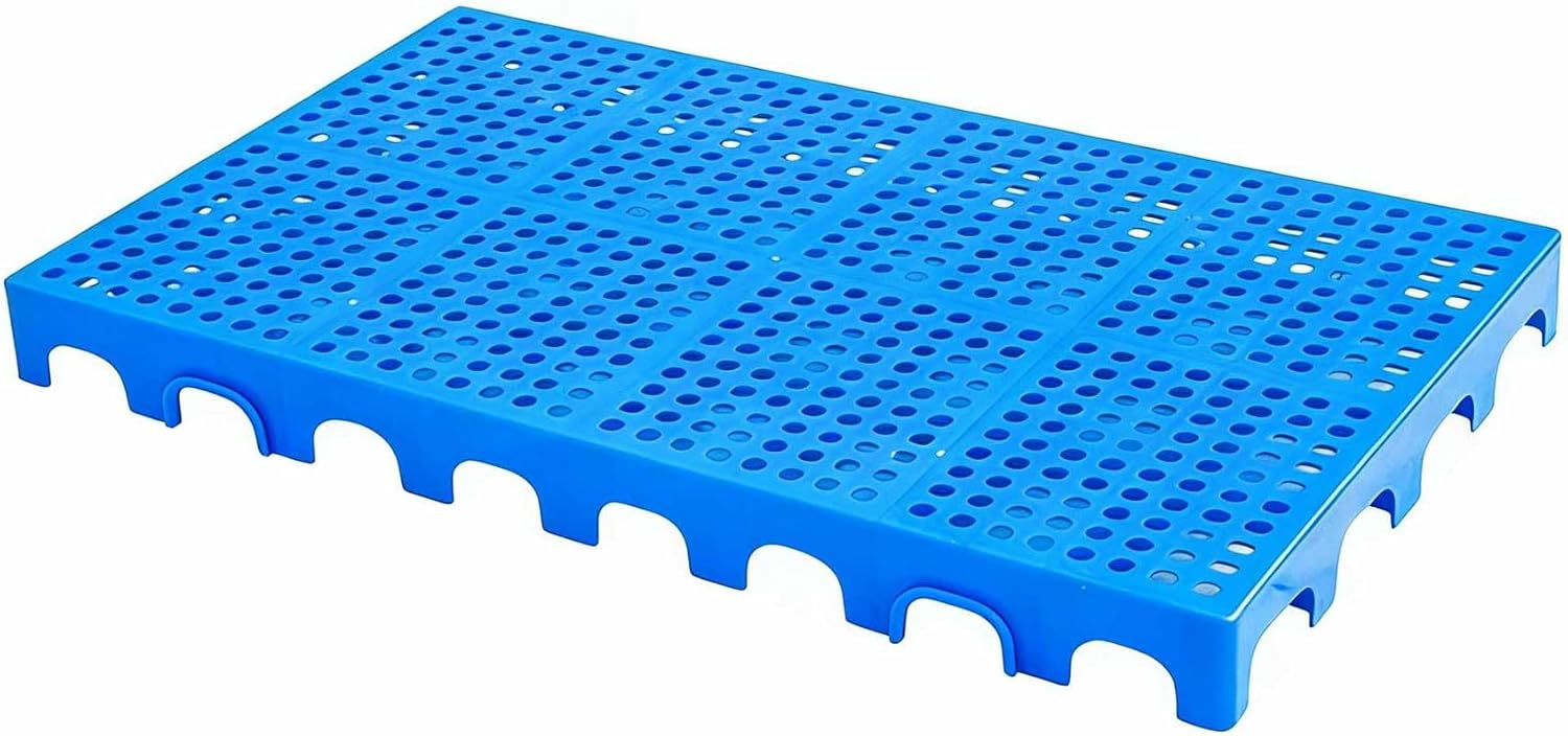 Lightweight Waterproof Plastic Pallets – Stackable Indoor Outdoor Floor Pallets for Basement Storage, Supermarkets & Warehouses