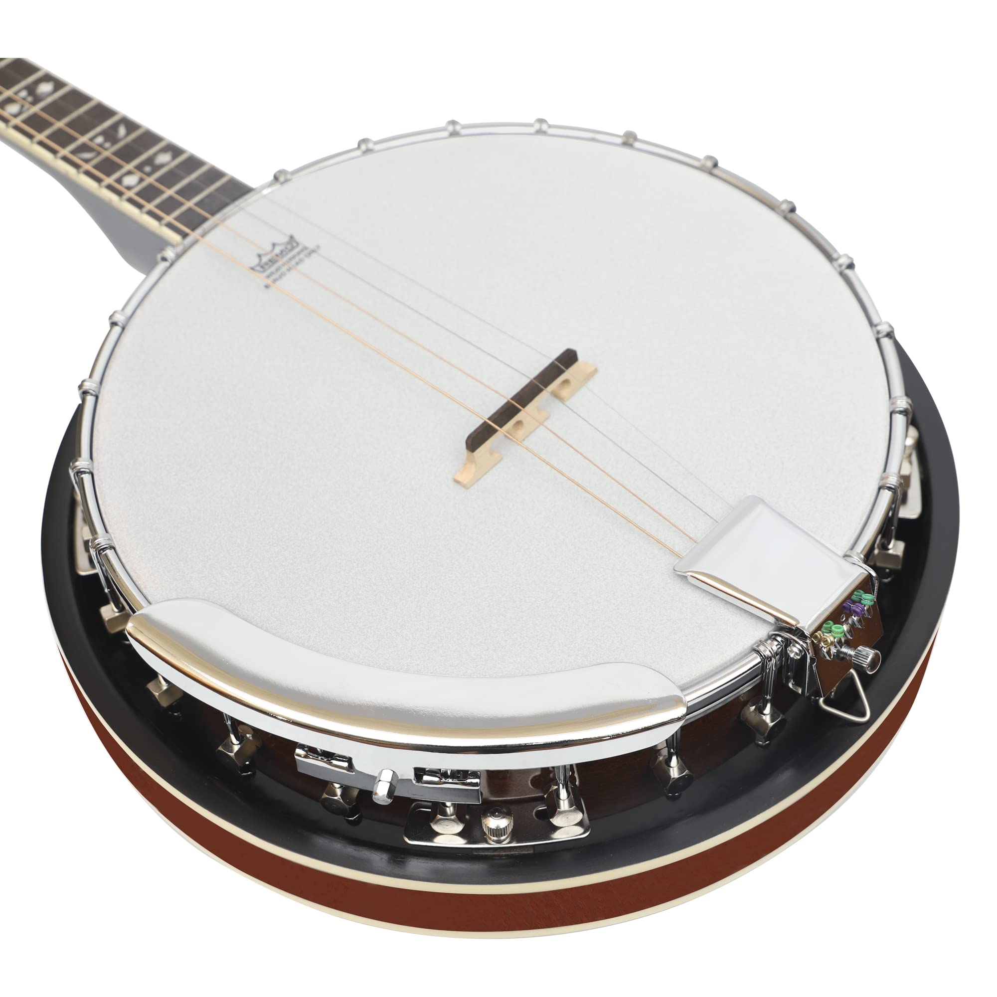 Heartland 4 Corde 17 Fret Irish Tenore Banjo Player Series con Chiusura Solida Schiena Solida Finitura Sunburst
