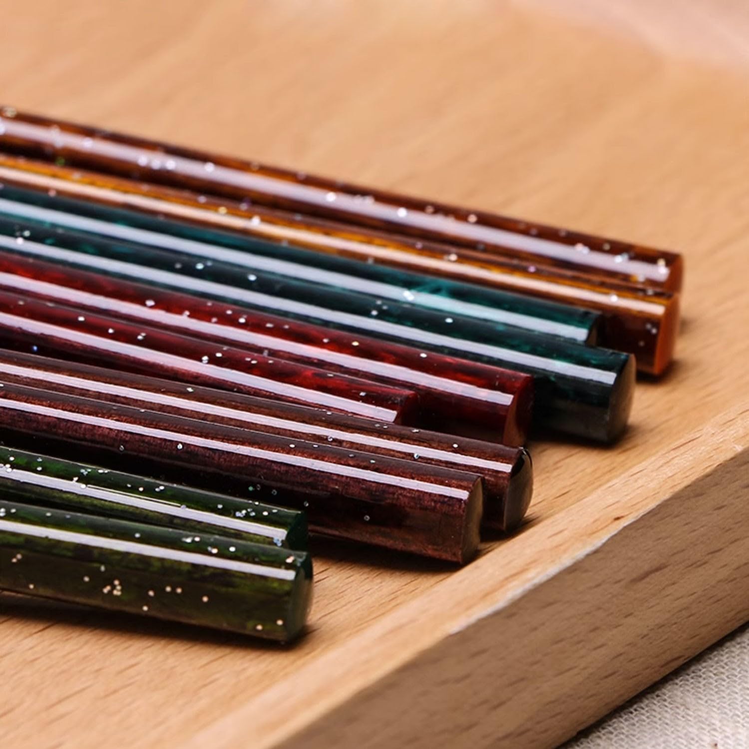 Baguettes en Bois Baguettes japonaises Pointues Baguettes de ménage Haut de Gamme Antidérapantes Lave-Vaisselle(D-23cm)