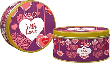 CookieMan Assorted Cookies Gift Pack 300 Gram Tin|"With Love" Gift For Special Occasions, Premium Assortment Of Choco Chip, Mocha & More|Perfect For Gifting