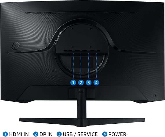 Samsung Odyssey G5 LS32CG552EUXXU 32 Gaming Monitor - QHD 2560x1440, 1000R Curved, 165Hz, 1ms, HDR10