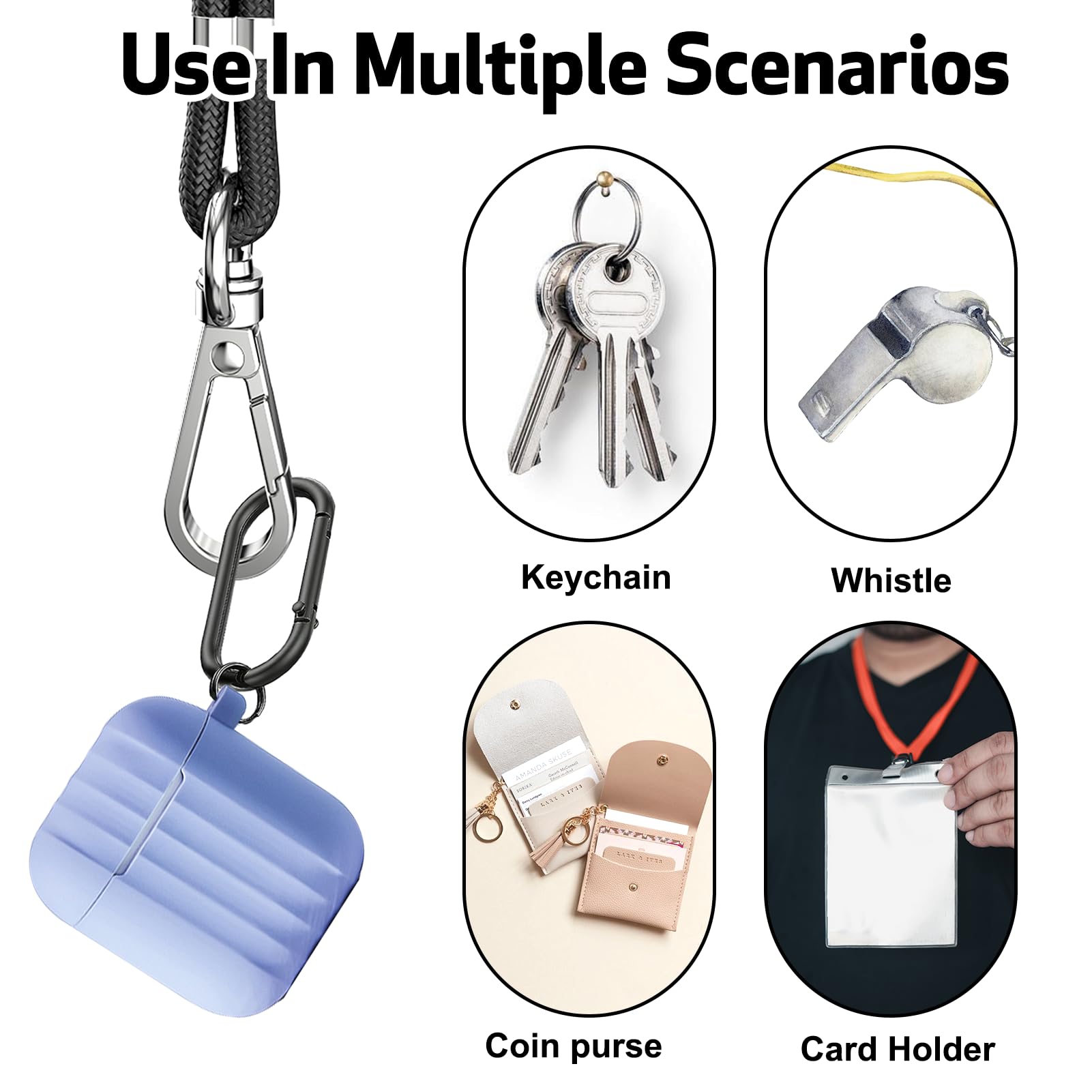 2 Lacci Per Cellulare Con Patch Adesive - Cordino Regolabile Da Collo Per Tutti Gli Smartphone - Foto 7