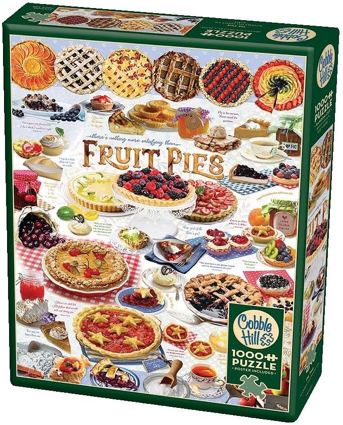 Cobble Hill 1000 Piece Puzzle - Pie Time - Sample Poster Included