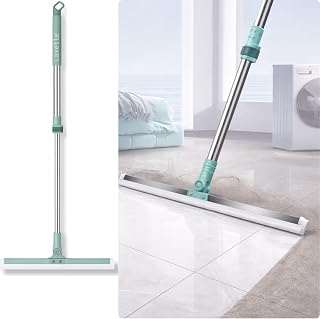 FAMEBIRD Floor Wiper with Silicone Blade | Magic Broom Water Squeegee for Bathroom, Tiles, Marble, Glass & Balcony | 180° ... Price In India