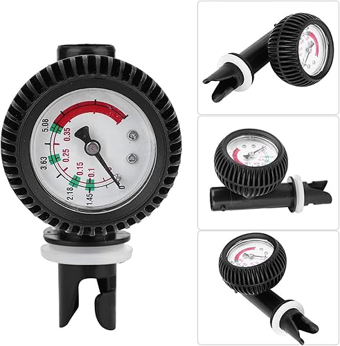 Miniatura 5 de Estink Barómetro para kayak, medidor de presión de bomba de aire de 0-5 PSI para kayak, barco, tabla de surf, barómetro de seguridad, medidor de