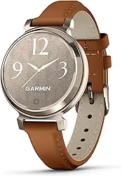 Garmin Relógio Lily 2 Classic Dourado com Couro 35mm com Monitor de Atividades