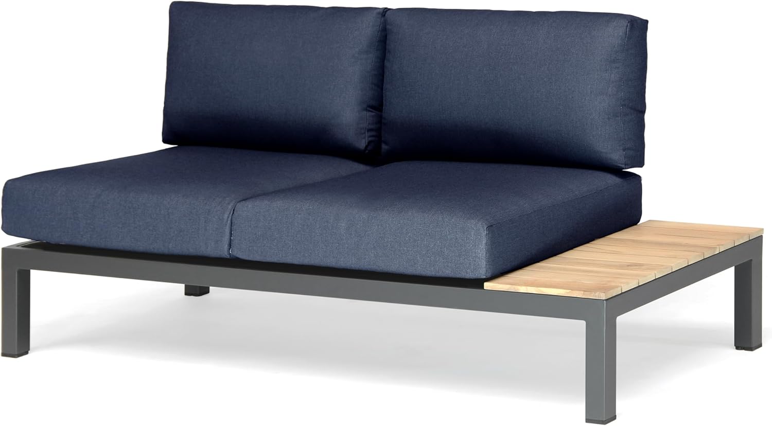 KETTLER Elba two-seater sofa with right-side teak accent