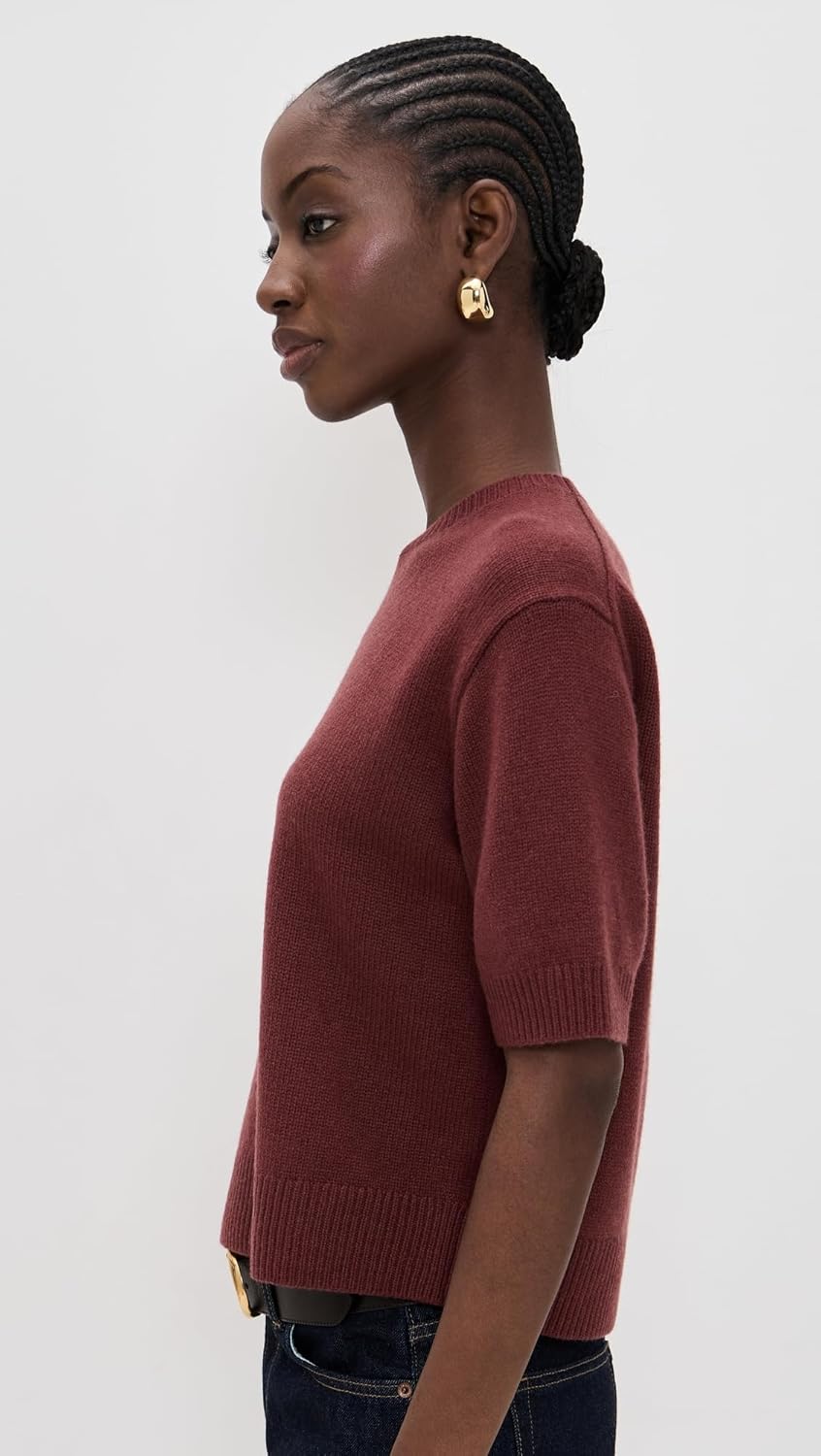Theory Women's Crop Cashmere Tee - Image 3