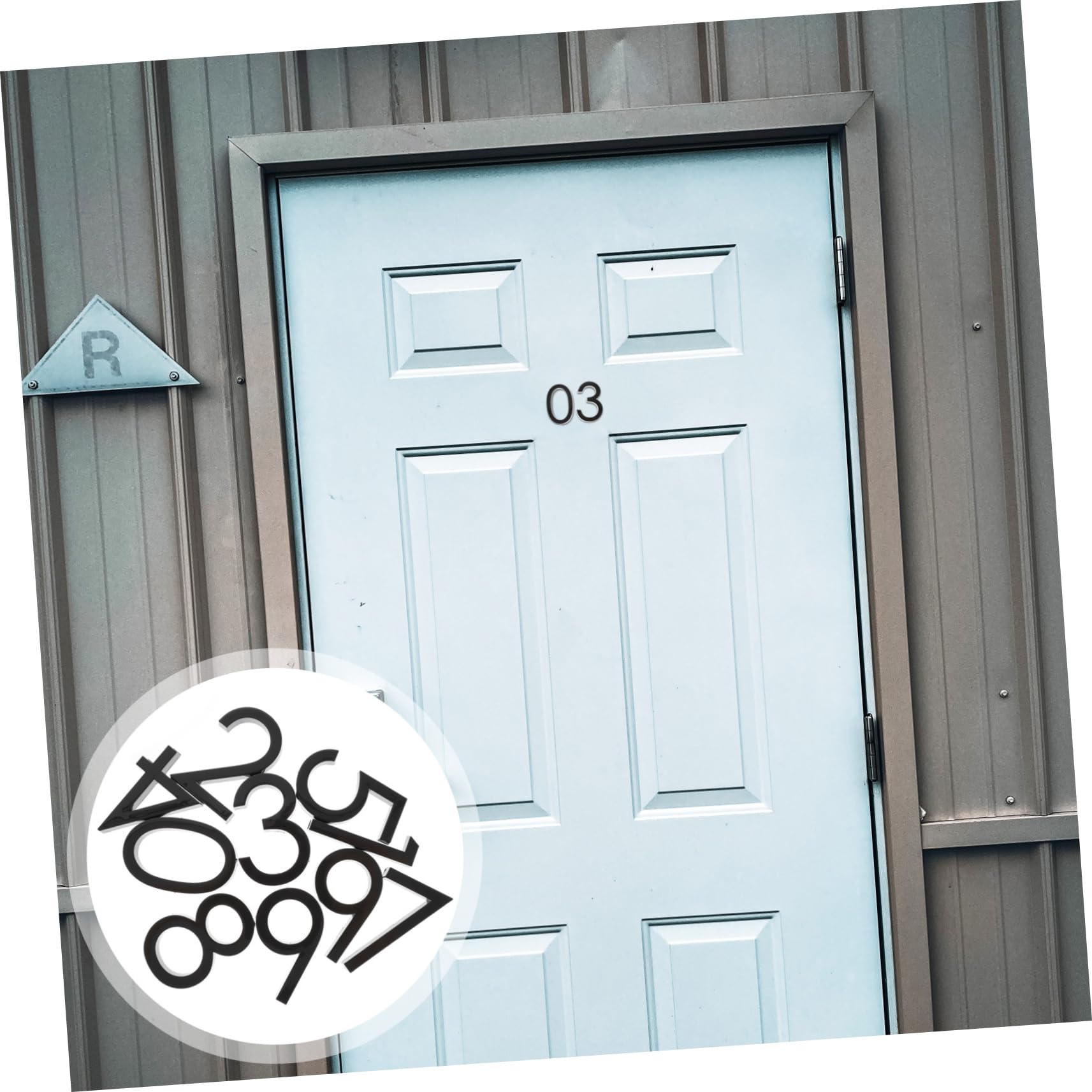 NUOBESTY 2 Ensembles Numéros De Maison Autocollants Adhésifs Pour Boîte Aux Lettres Porte Chiffres Résistants Aux Intempéries Faciles À Installer 20 Pièces * 2