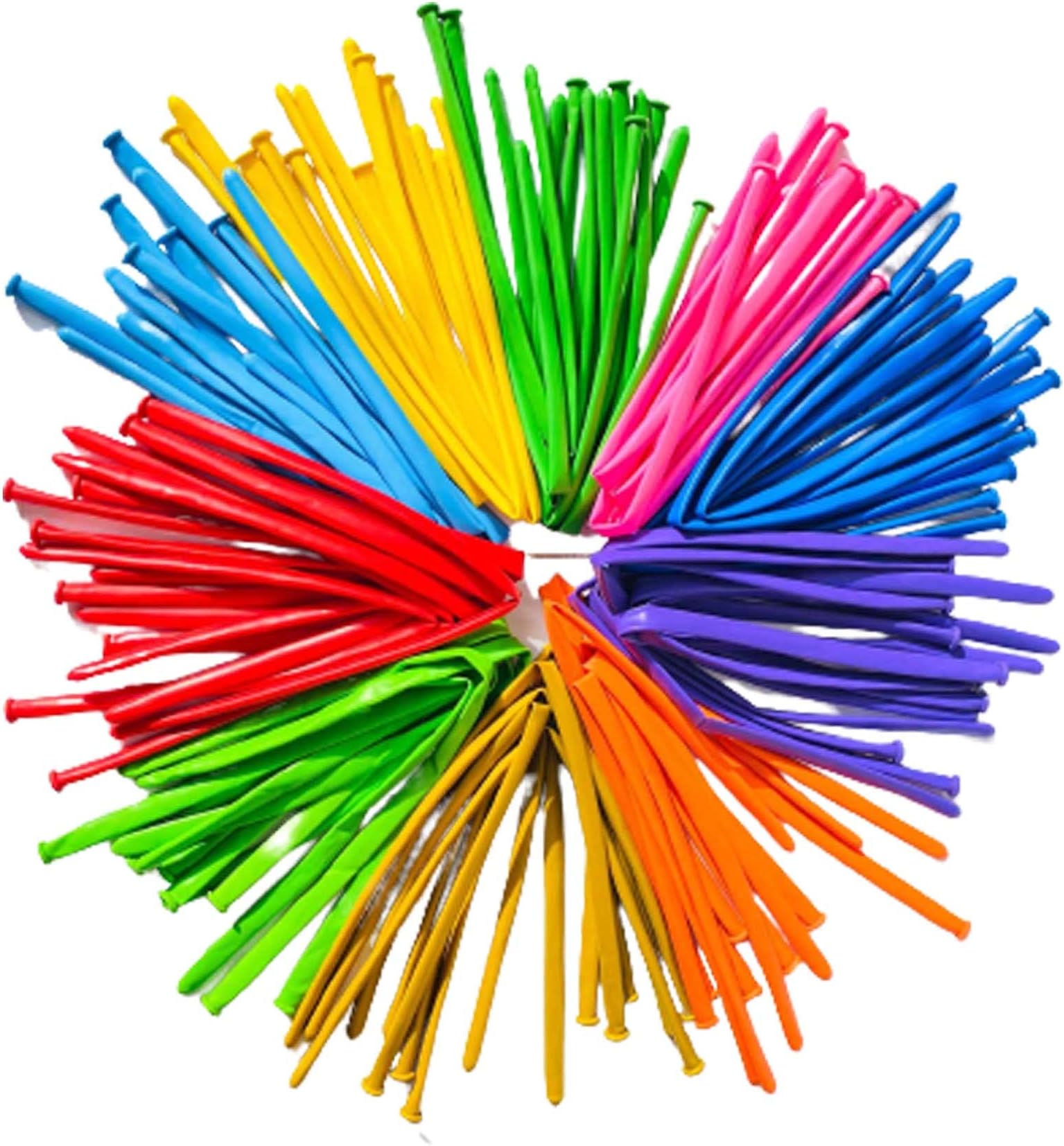 50 pieces Long Magic Balloons DIY Modelling Twisting Balloon Animals 260Q Plain Latex Party Balloons for Birthday Party Christmas Decorations Mix Color
